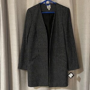 Women's Black and White Jacket
